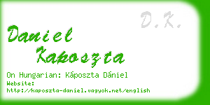 daniel kaposzta business card